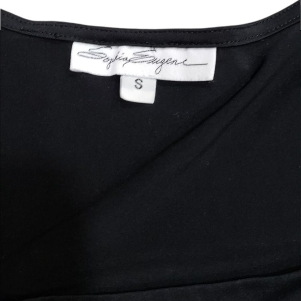 Sophia Eugene Black Balloon Sleeve Tunic Dress S - Picture 3 of 3
